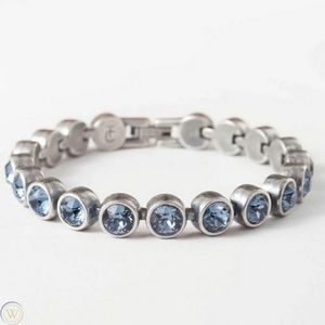 Touchstone crystal vintage denim ice bracelet